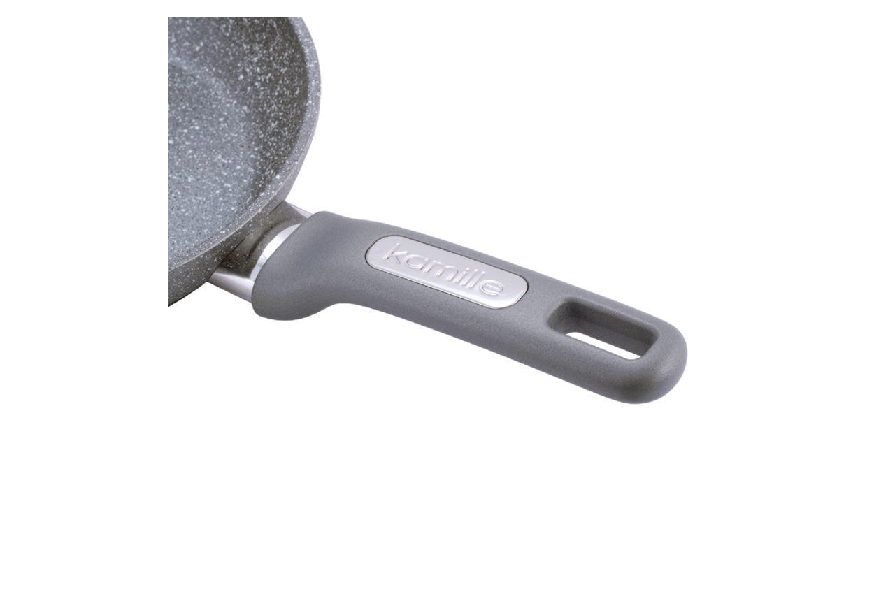 Сковорода антипригарная Kamille - 200 мм Grey Marble 4285GR 2
