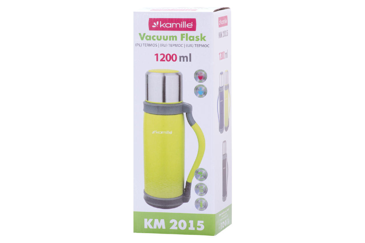 Термос Kamille - 1200 мл с ручкой 4
