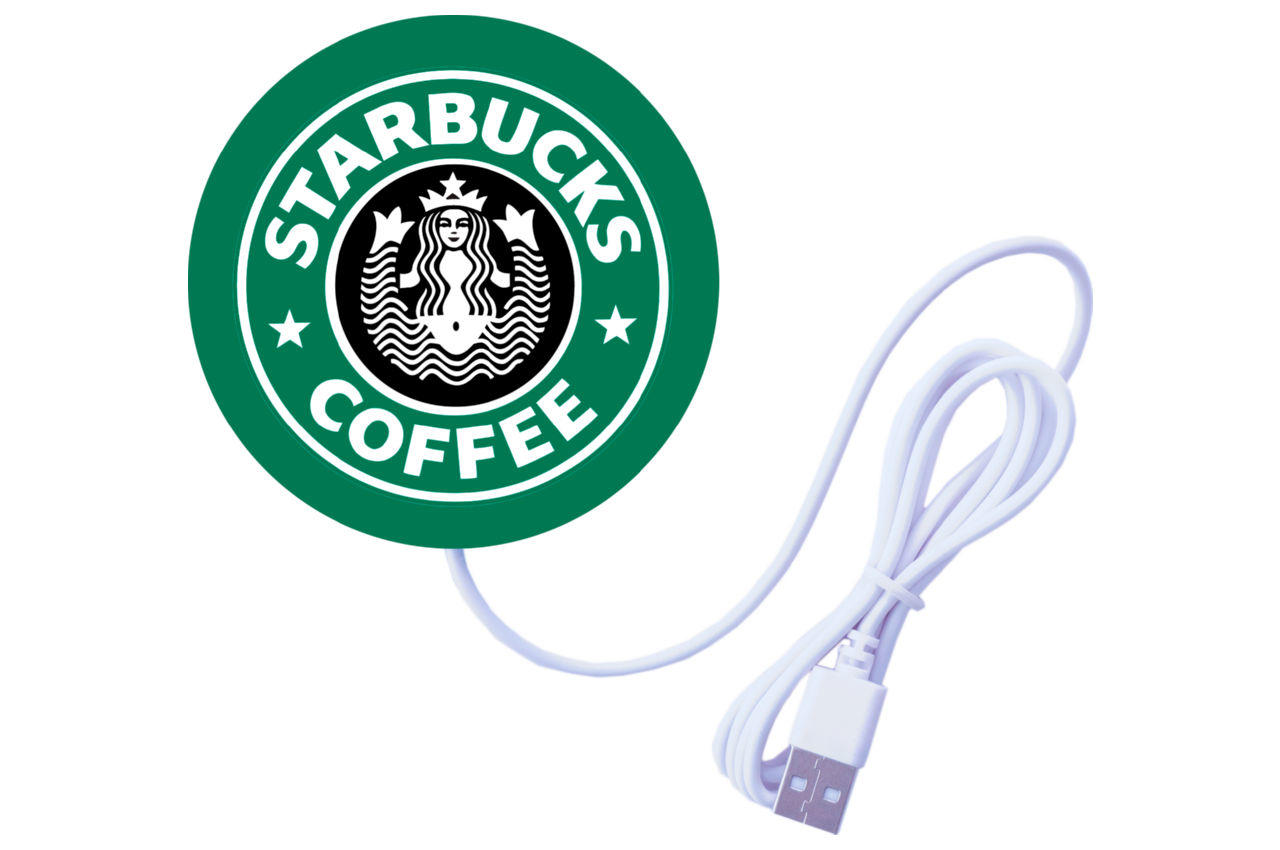 Подставка под чашку с подогревом Elite - 90 мм USB Starbucks 1