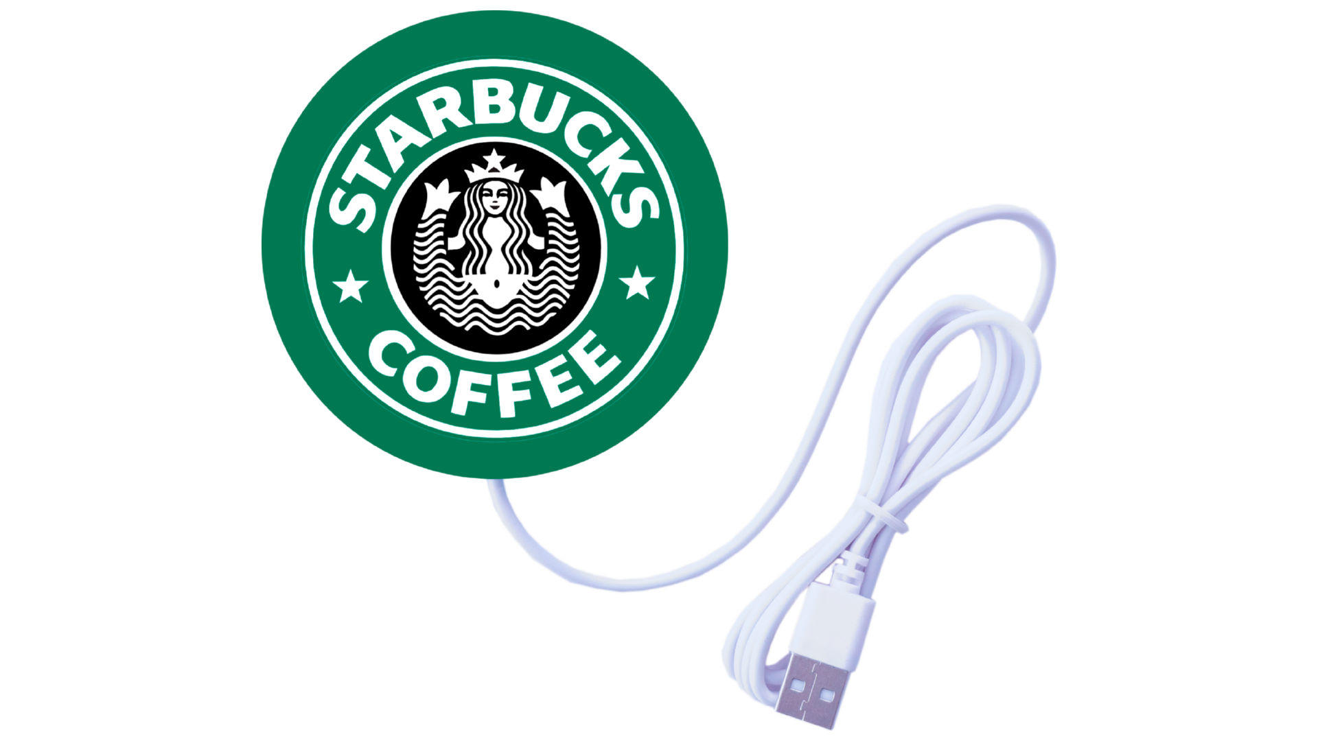 Подставка под чашку с подогревом Elite - 90 мм USB Starbucks 2