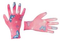 Перчатки Intertool - садовые полиуретановые 8 (розовые)