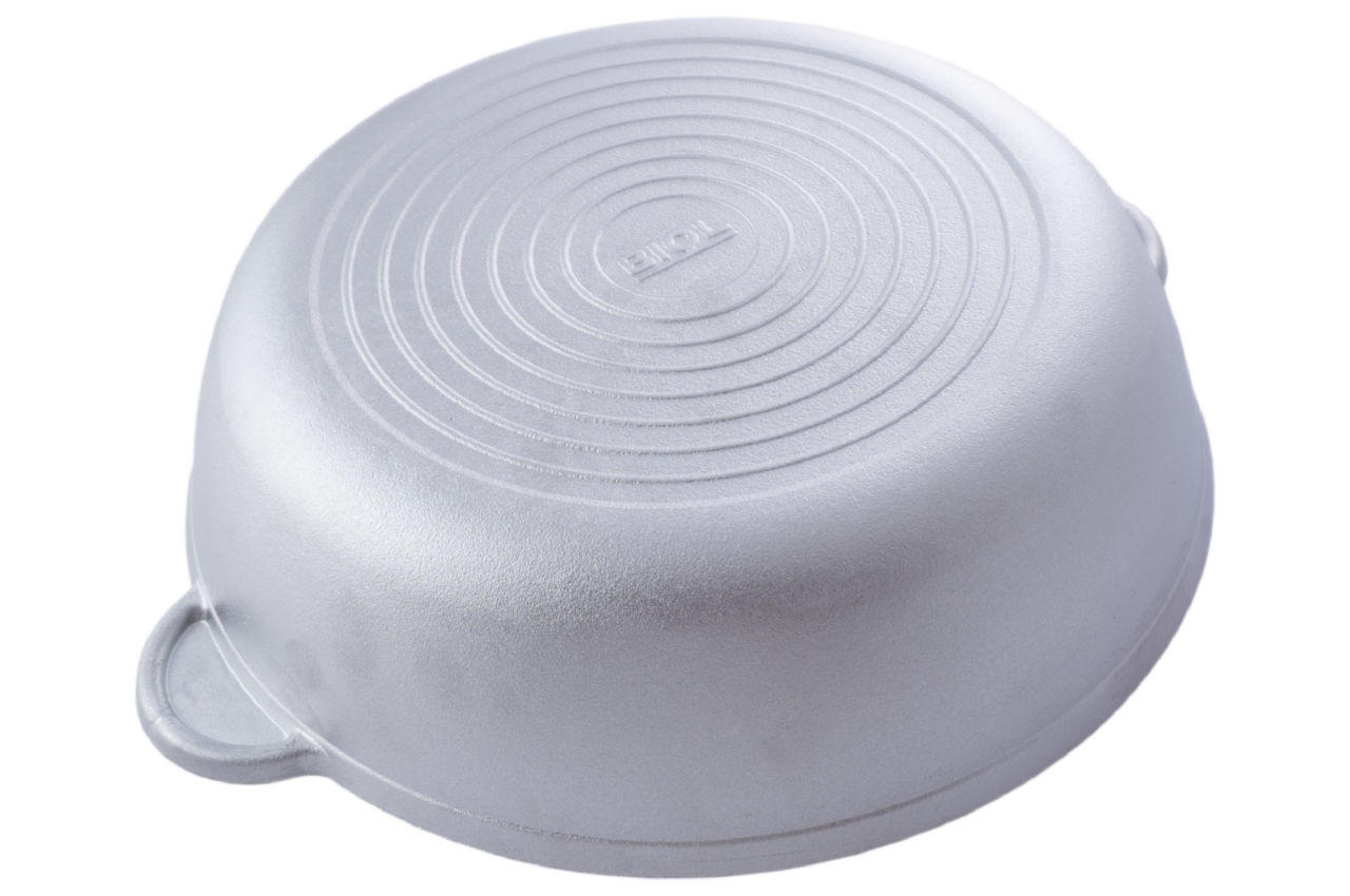 Сковорода жаровня алюминиевая Biol - 280 мм с крышкой 3