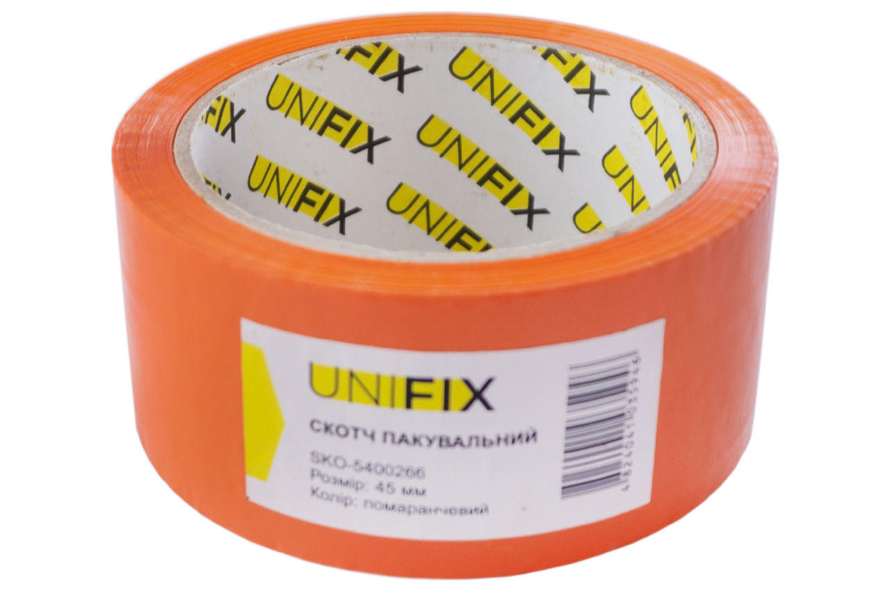 Скотч Unifix - 45 мм x 80 м x 40 мкм оранжевый 1