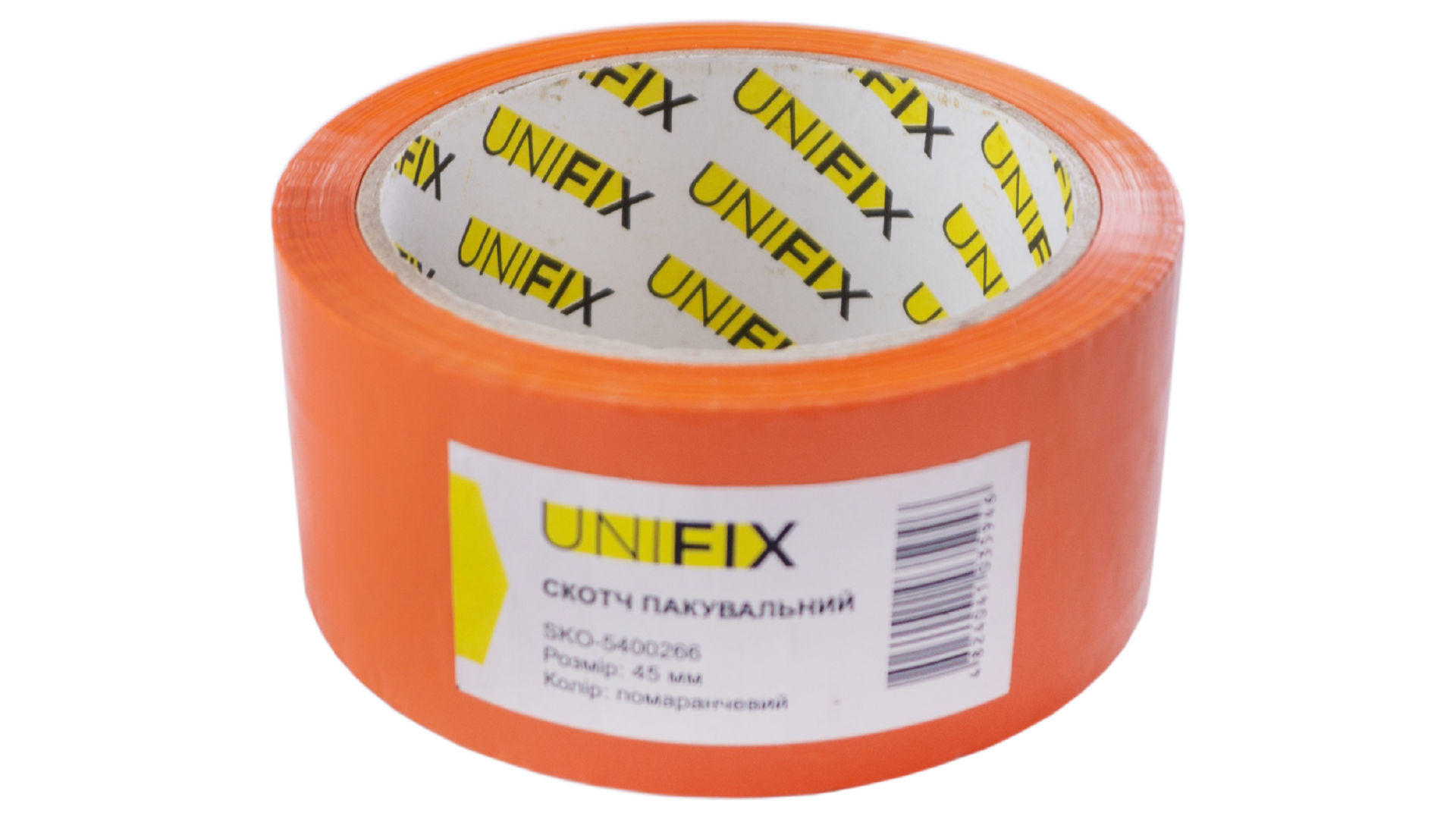 Скотч Unifix - 45 мм x 80 м x 40 мкм оранжевый 4
