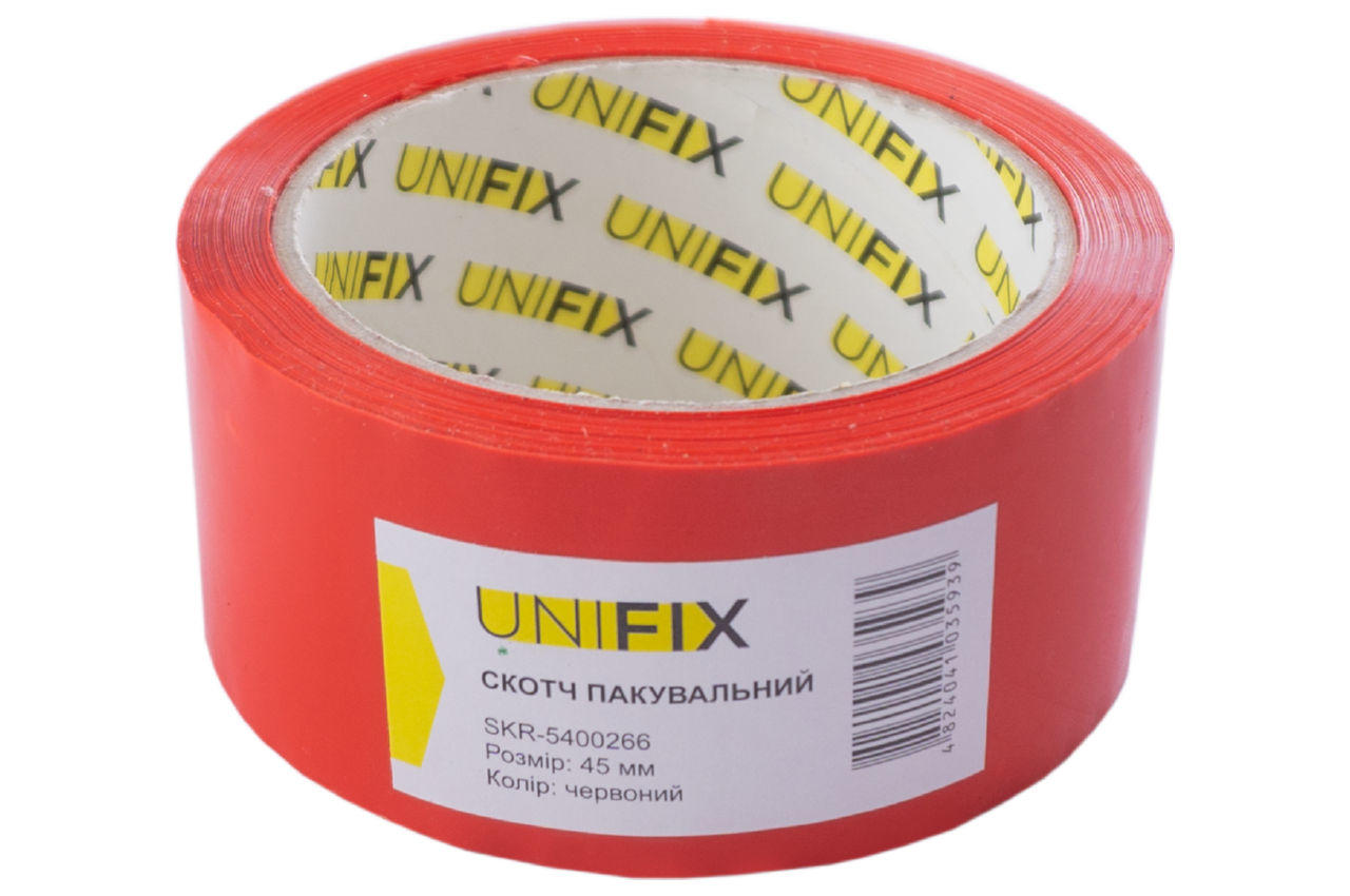 Скотч Unifix - 45 мм x 80 м x 40 мкм красный 1