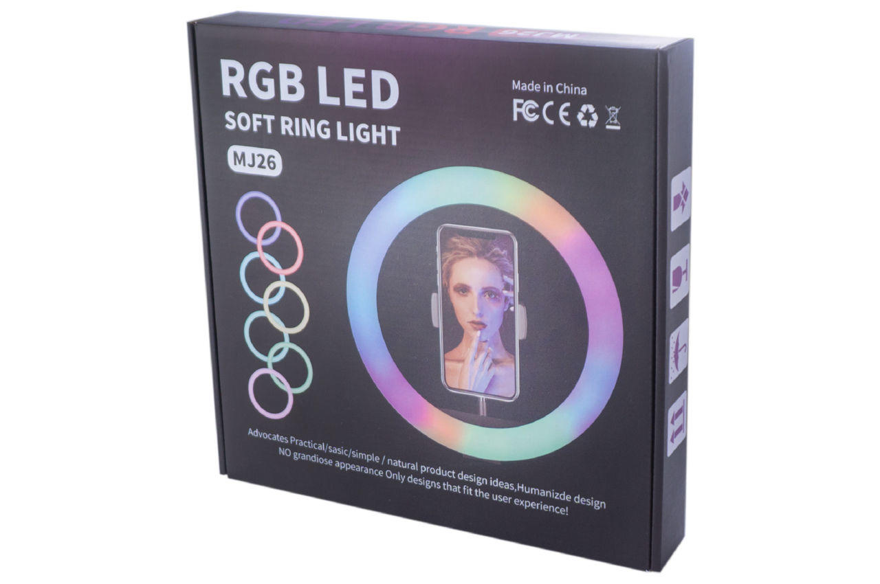 Лампа кольцевая RGB - 260 мм 5