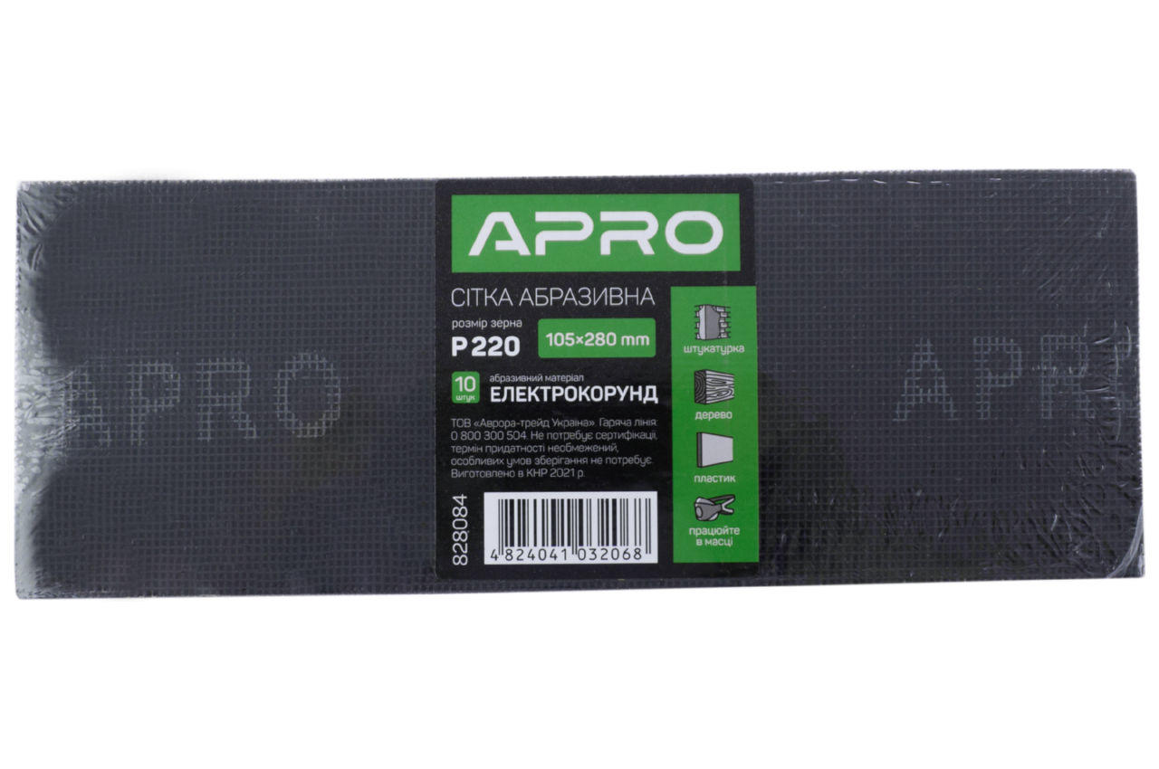 Сетка абразивная Apro - 105 x 280 мм x Р220 (10 шт.) 3