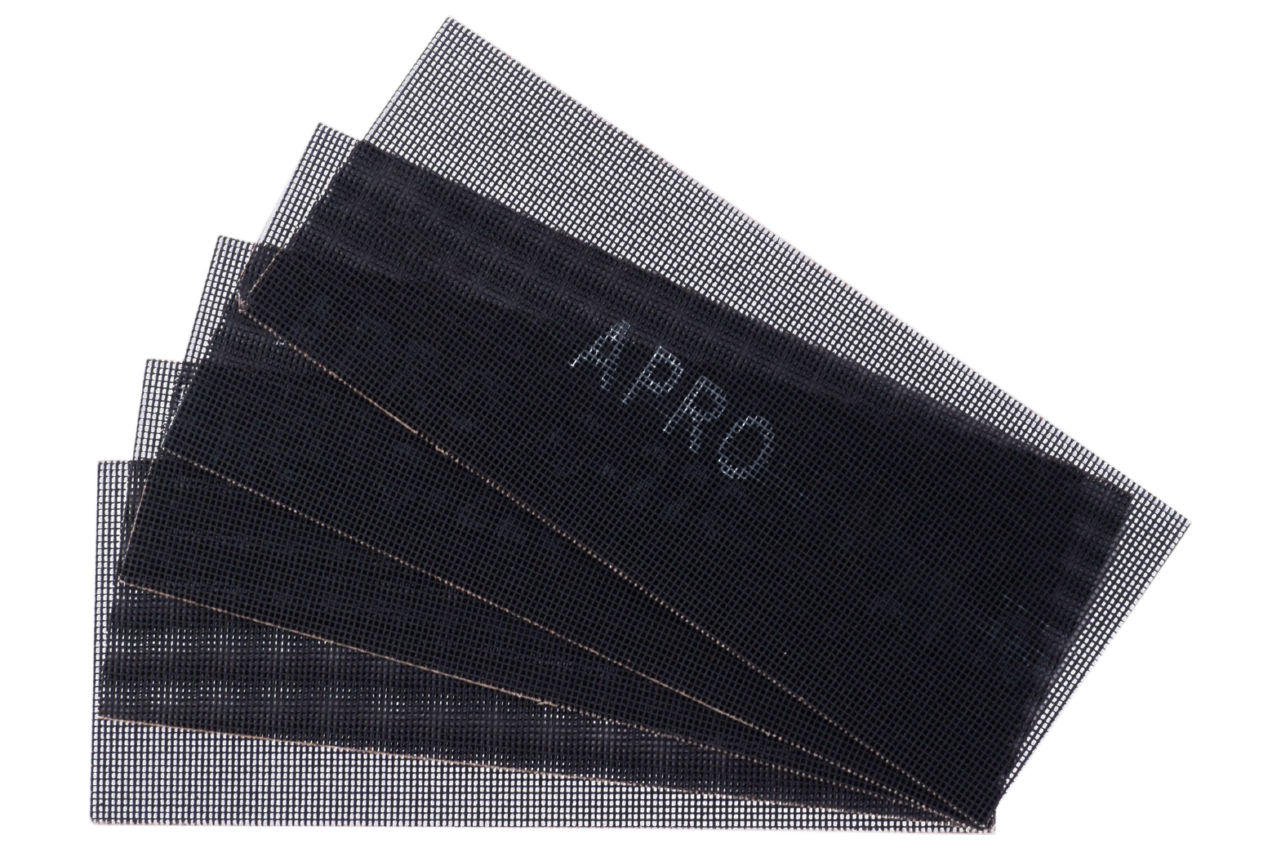 Сетка абразивная Apro - 115 x 280 мм x Р150 PRO (5 шт.) 2
