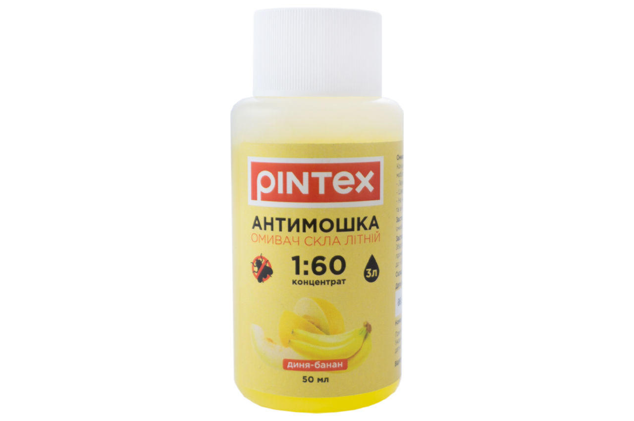 Омыватель стекла антимошка Pintex - 50 мл 1:60 банан-дыня 1