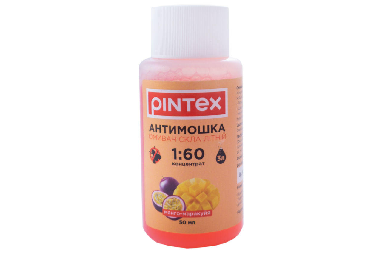Омыватель стекла антимошка Pintex - 50 мл 1:60 манго-маракуйя 1