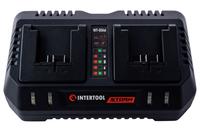 Зарядное устройство для аккумулятора Intertool - 20В x 4Ач Li-Ion Storm для 2 АКБ
