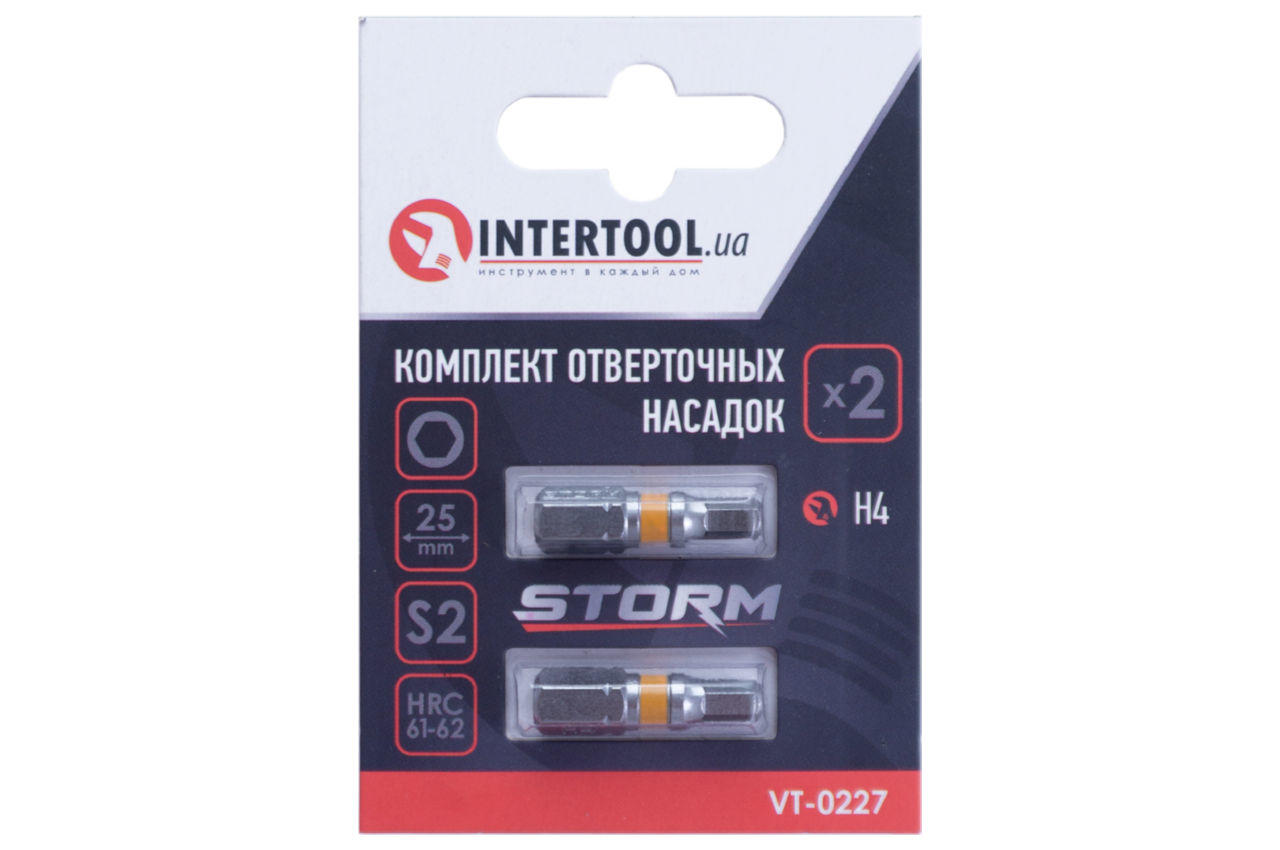 Бита Intertool - H4 x 25 мм Storm (2 шт.) 3