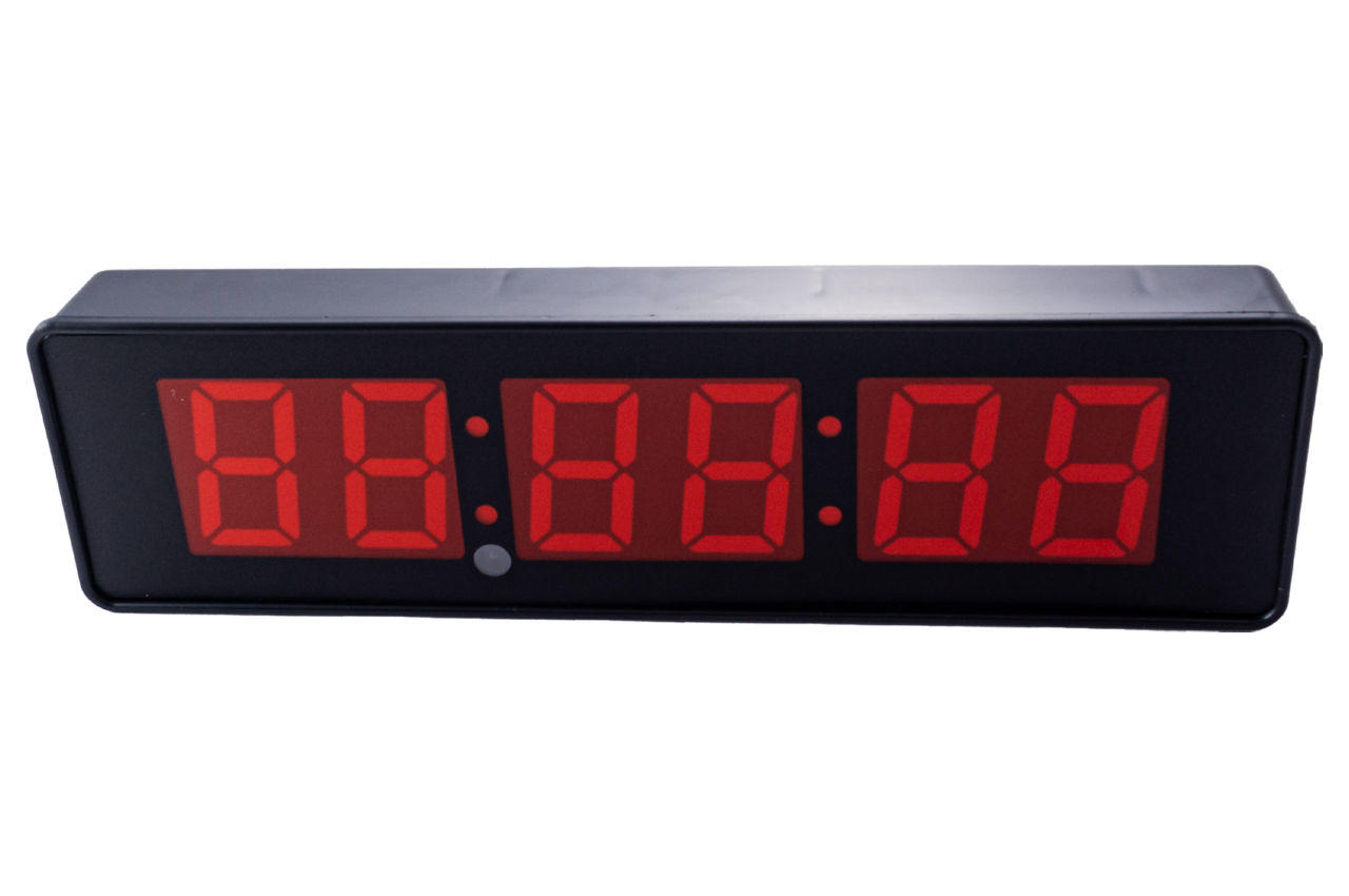 Часы настенные Elite - 320 x 90 мм красные 2