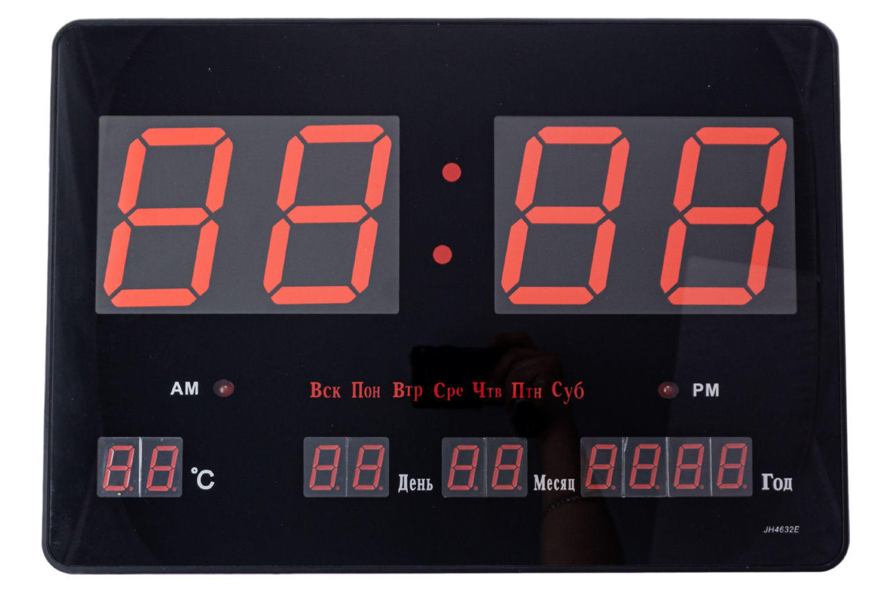 Часы настенные Elite - 460 x 320 мм красные 1
