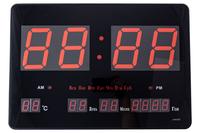 Часы настенные Elite - 460 x 320 мм красные