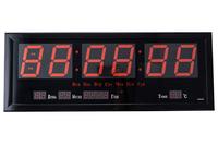 Часы настенные Elite - 680 x 260 мм красные
