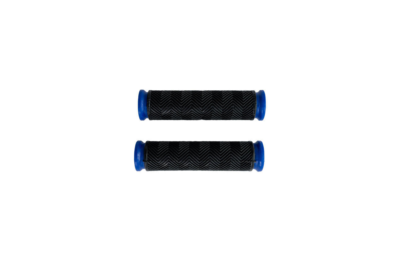 Грипсы Xazar - 125 мм резиновые черно-синие (2 шт.) 1