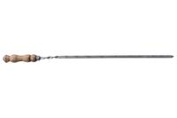 Шампур Сила - 720 x 12 x 3 мм плоский деревянная ручка