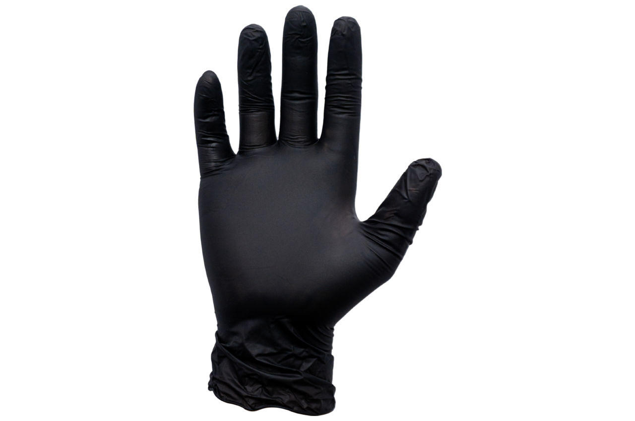 Перчатки PRC New Medic - нитриловые черные L (100 шт.) 1