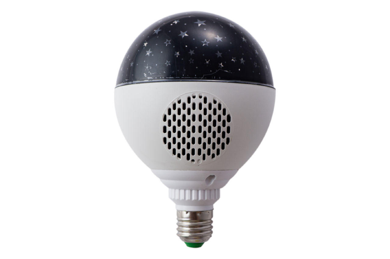 Лампочка проектор со встроенной колонкой Elite - 10Вт x E27 1