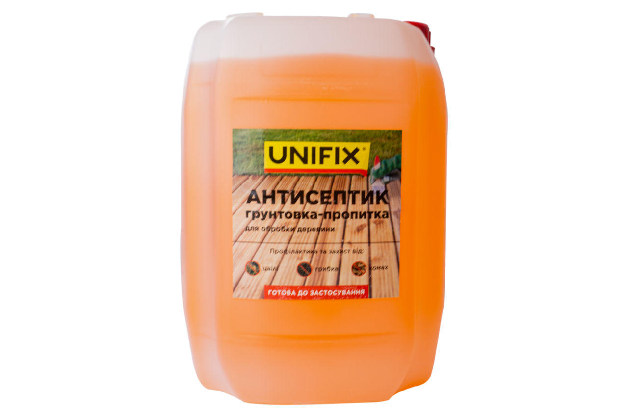 Антисептик грунтовка-пропитка для обработки древесины Unifix - 10 кг 1