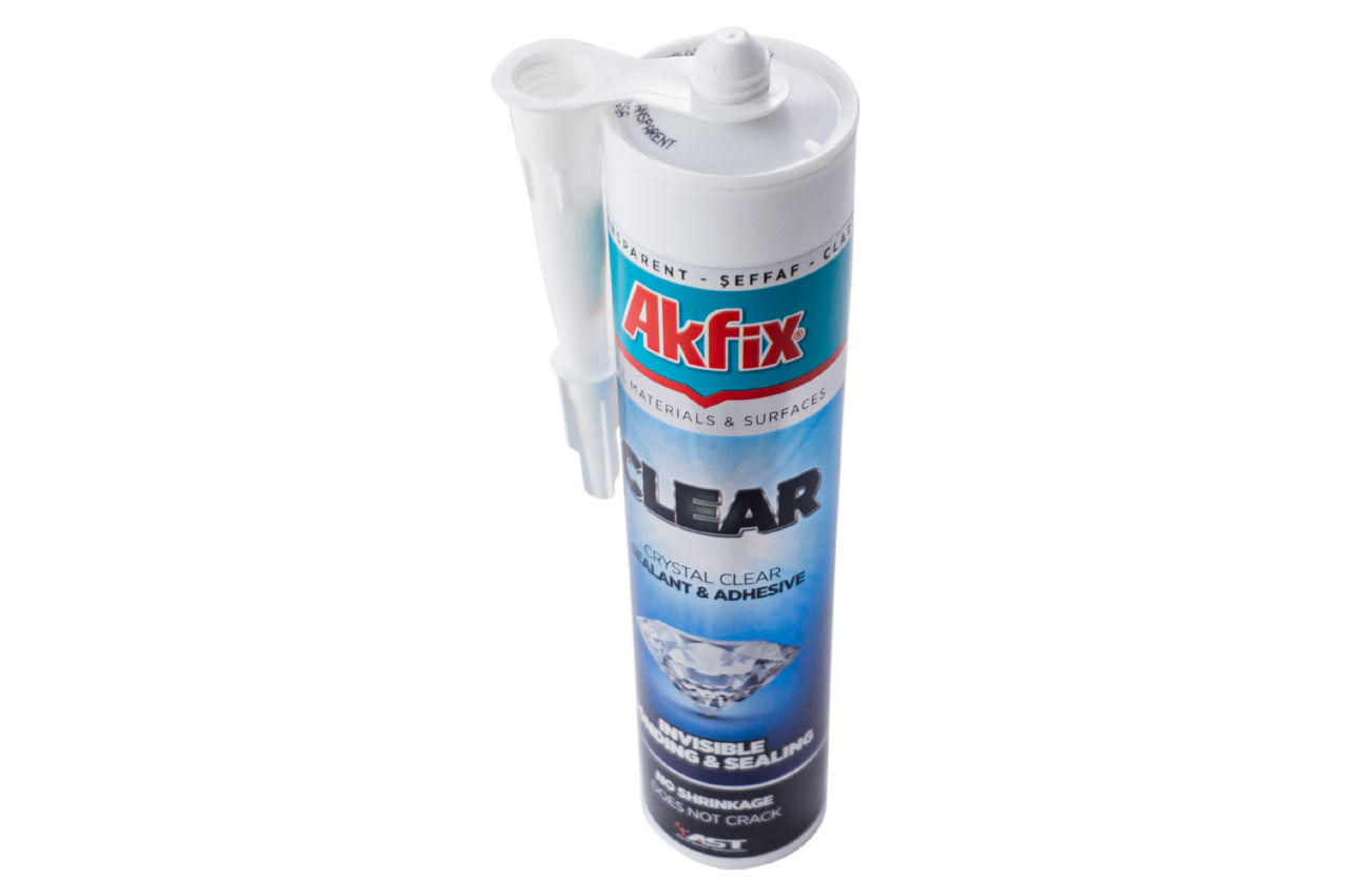 Клей-герметик Akfix - 290 мл Clear прозрачный 3