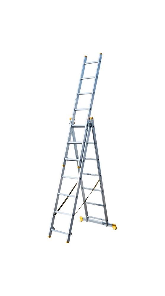 Лестница алюминиевая Mastertool - 3 x 7 ступеней x 5100 мм 1