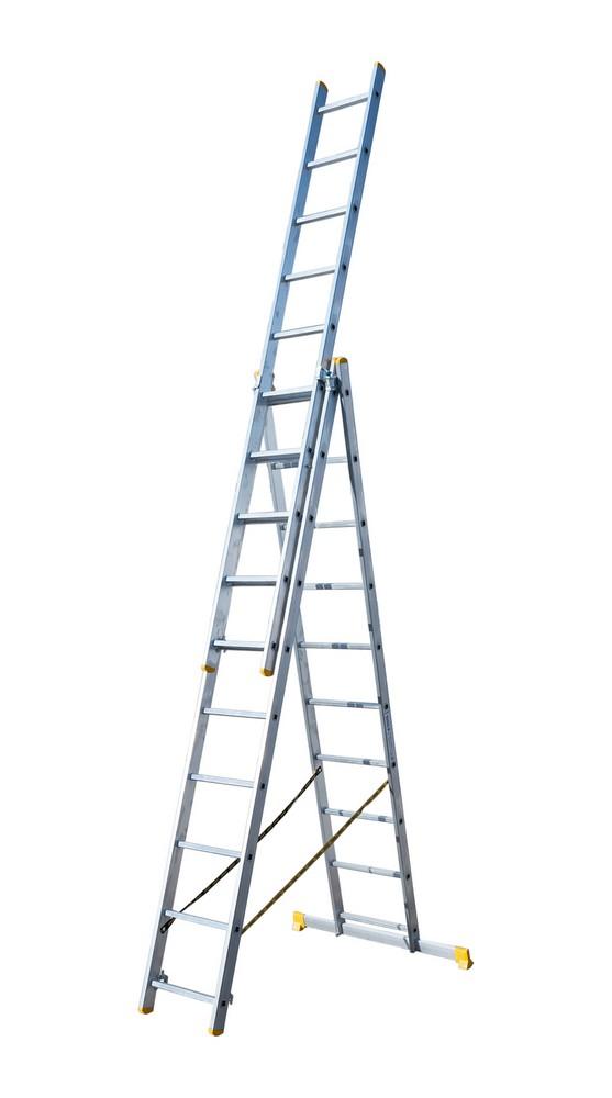 Лестница алюминиевая Mastertool - 3 x 10 ступеней x 7000 мм 1