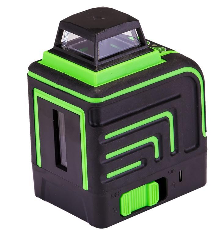 Уровень лазерный Mastertool - 360° x 2 головки, зеленый 2