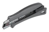 Нож сегментный Intertool-Storm - 18 мм алюминиевый