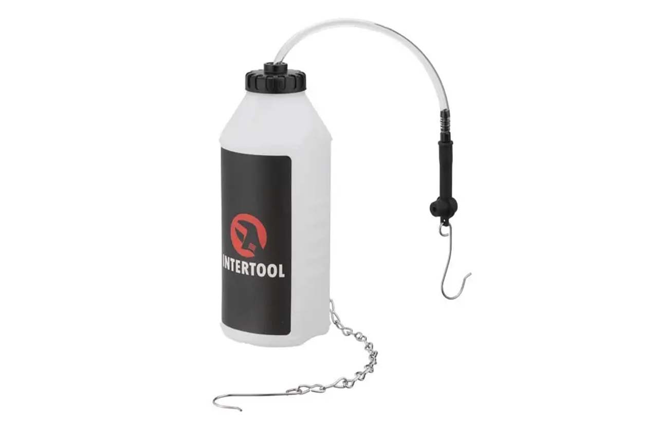 Бачок для замены тормозной жидкости Intertool - 1 л 1