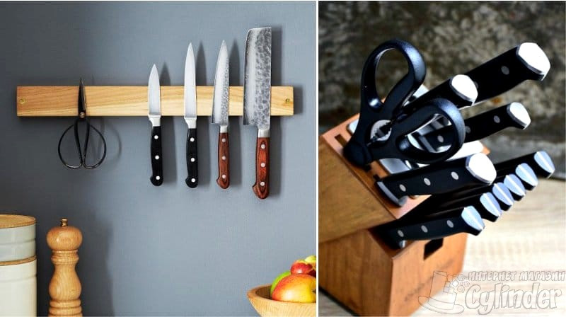 Заказать набор кухонных ножей в интернет-магазине Цилиндр